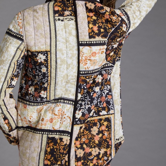 💥HOST PICK💥 ANTHROPOLOGIE PATCHWORK QUILTED SHIRT JACKET - Picture 7 of 16